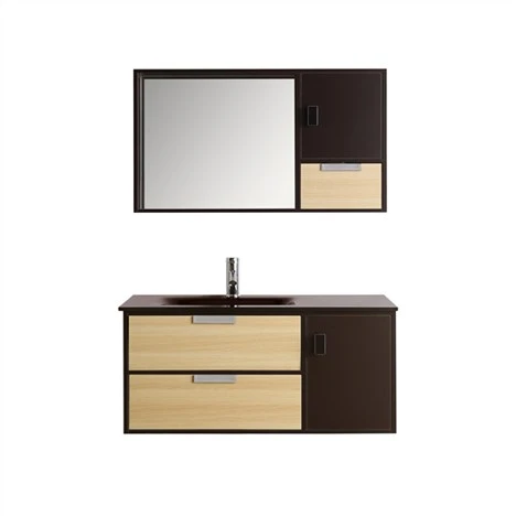 モダンな木目調メラミンバスルーム家具