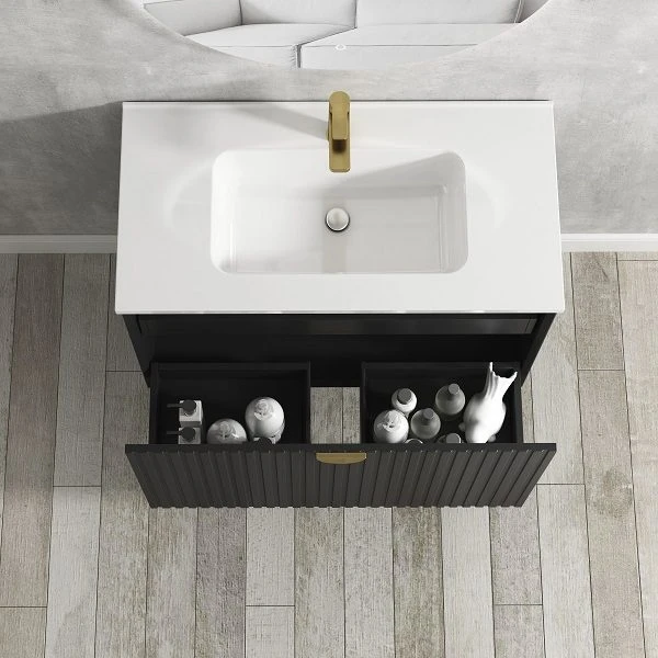 Matte Black Wall Hung Vanity basin